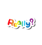 Colorful Text Stickers. 04（個別スタンプ：19）