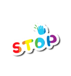 Colorful Text Stickers. 04（個別スタンプ：31）