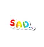 Colorful Text Stickers. 04（個別スタンプ：33）