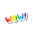 Colorful Text Stickers. 04（個別スタンプ：37）
