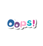Colorful Text Stickers. 07（個別スタンプ：14）
