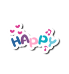 Colorful Text Stickers. 07（個別スタンプ：18）