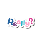 Colorful Text Stickers. 07（個別スタンプ：19）