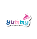 Colorful Text Stickers. 07（個別スタンプ：21）