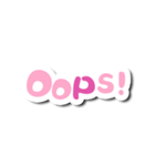 Colorful Text Stickers. 08（個別スタンプ：14）