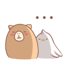 capybara and tsu yi are good friends（個別スタンプ：4）