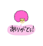 ふきだし アフロ（個別スタンプ：37）