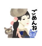 The cat which likes Laurencin（個別スタンプ：35）