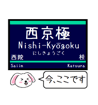 大阪私鉄 京都線 嵐山線 今この駅だよ！（個別スタンプ：5）