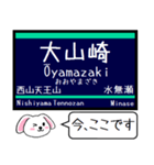 大阪私鉄 京都線 嵐山線 今この駅だよ！（個別スタンプ：12）