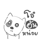 aon dog face.（個別スタンプ：23）