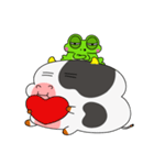 froggy ＆ cow（個別スタンプ：10）