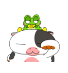 froggy ＆ cow（個別スタンプ：20）