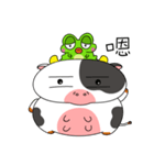 froggy ＆ cow（個別スタンプ：35）