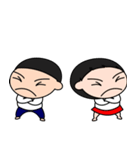 Twins brother and sister（個別スタンプ：21）