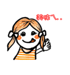 cute girl in the life（個別スタンプ：4）