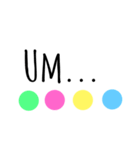 coloured circles（個別スタンプ：27）