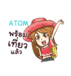 ATOM my name is khaw fang e（個別スタンプ：3）