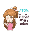 ATOM my name is khaw fang e（個別スタンプ：7）