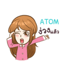 ATOM my name is khaw fang e（個別スタンプ：12）