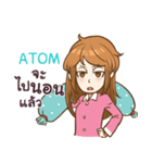 ATOM my name is khaw fang e（個別スタンプ：15）