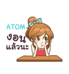 ATOM my name is khaw fang e（個別スタンプ：20）