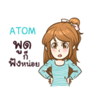 ATOM my name is khaw fang e（個別スタンプ：24）