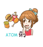 ATOM my name is khaw fang e（個別スタンプ：30）