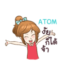 ATOM my name is khaw fang e（個別スタンプ：37）