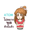 ATOM my name is khaw fang e（個別スタンプ：38）