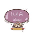 LULA love dog V.1 e（個別スタンプ：7）