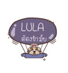 LULA love dog V.1 e（個別スタンプ：19）