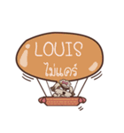 LOUIS love dog V.1 e（個別スタンプ：3）