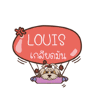 LOUIS love dog V.1 e（個別スタンプ：15）