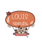 LOUIS love dog V.1 e（個別スタンプ：16）