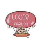 LOUIS love dog V.1 e（個別スタンプ：28）