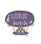 LOTUS love dog V.1 e（個別スタンプ：19）