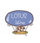 LOTUS love dog V.1 e（個別スタンプ：21）