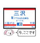 九州私鉄 天神大牟田線 大宰府線この駅だよ（個別スタンプ：19）