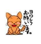 オレンジねこくん（個別スタンプ：10）