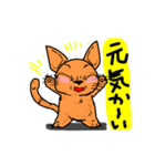 オレンジねこくん（個別スタンプ：16）