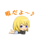 ミニキャラガールズ（個別スタンプ：18）