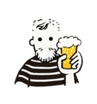 Beard man with with Striped shirt（個別スタンプ：1）