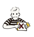 Beard man with with Striped shirt（個別スタンプ：5）