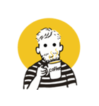 Beard man with with Striped shirt（個別スタンプ：6）