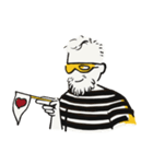 Beard man with with Striped shirt（個別スタンプ：9）