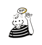 Beard man with with Striped shirt（個別スタンプ：26）