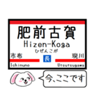 九州 長崎本線 今この駅だよ！タレミー（個別スタンプ：31）