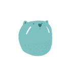 青い熊の日常スタンプ（個別スタンプ：8）