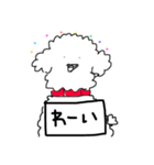 超白い犬 日本語版（個別スタンプ：14）